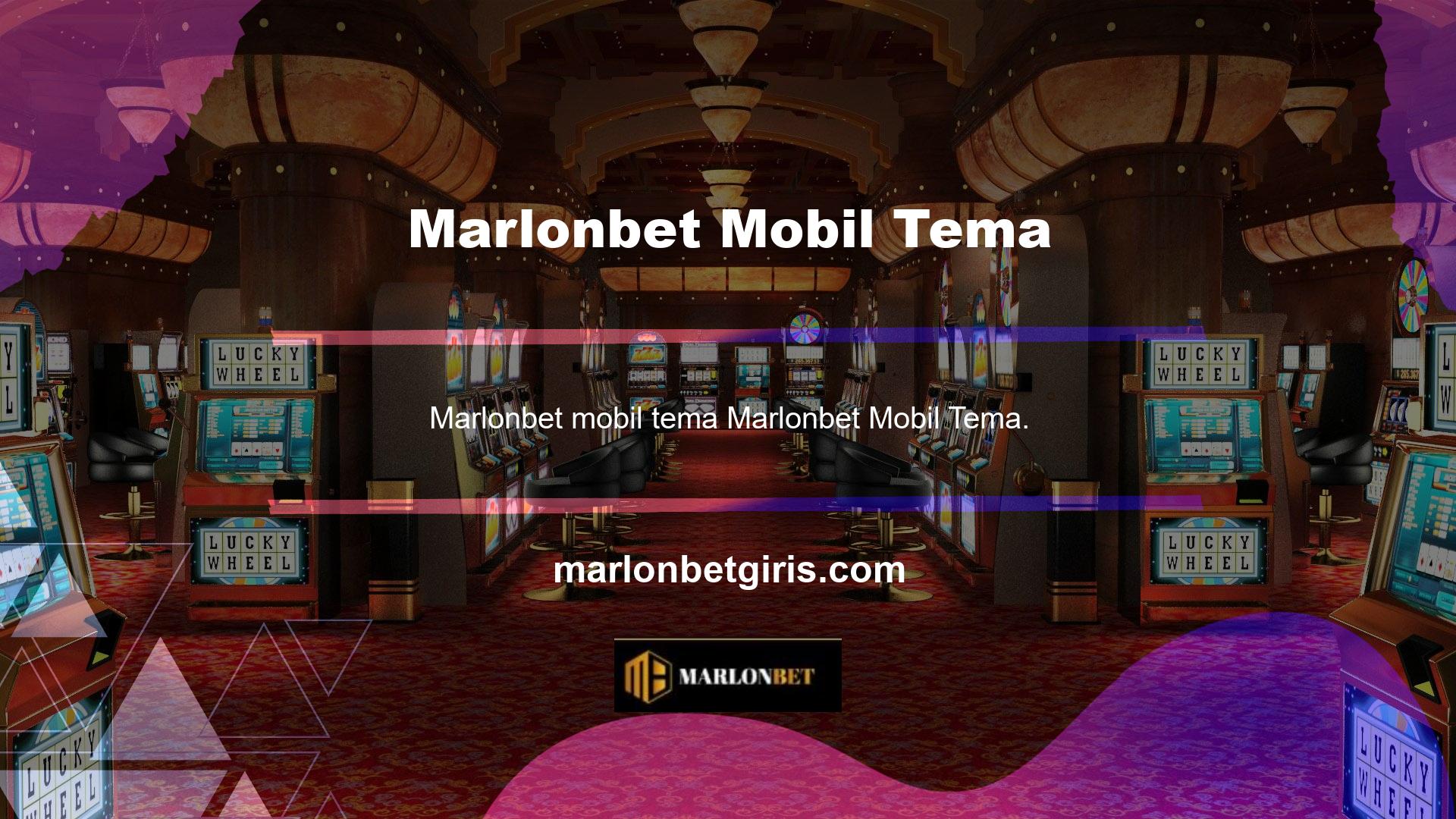Marlonbet Mobil Teması, performans için yüksek oranda optimize edilecek şekilde tasarlanmıştır